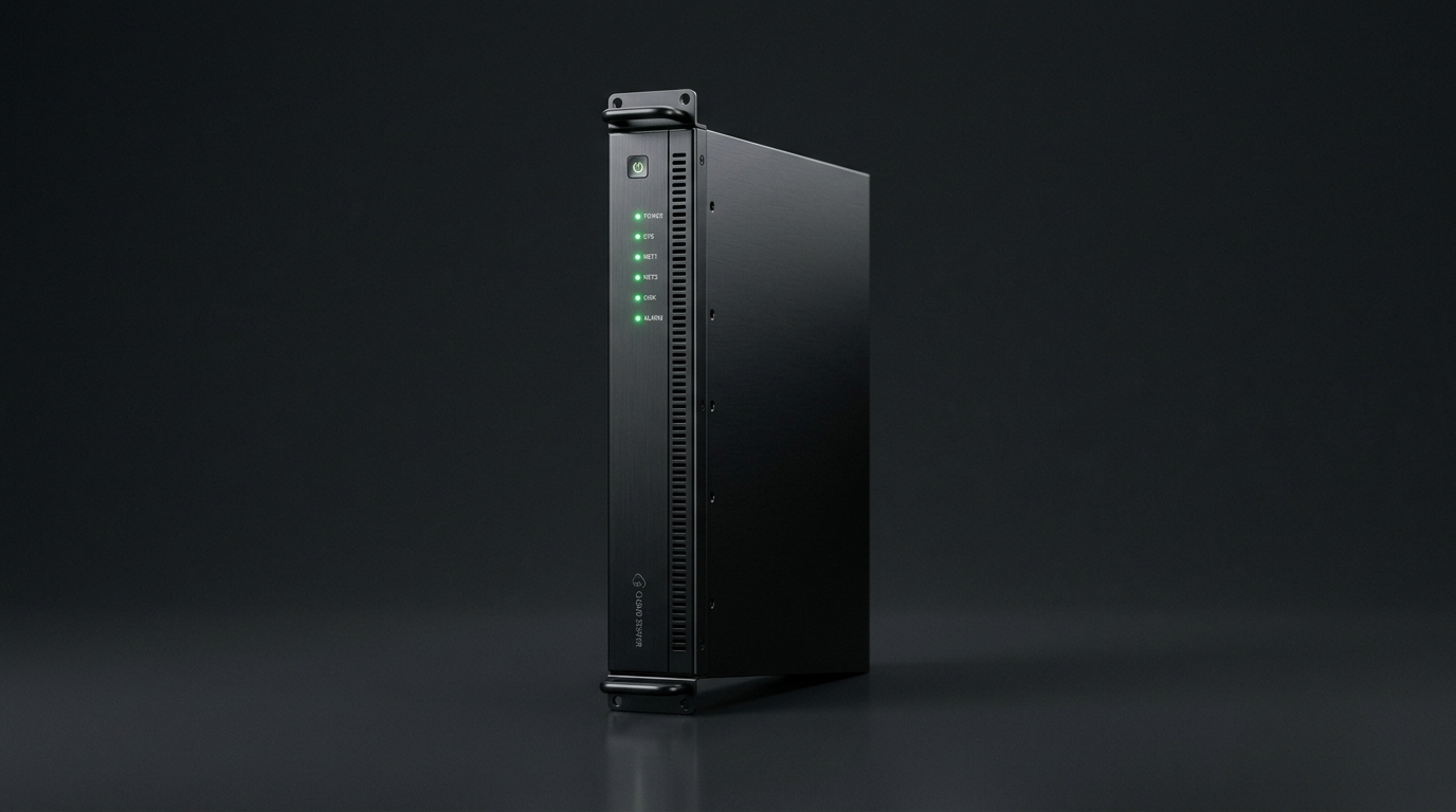 Managed cloud server with healthy status lights